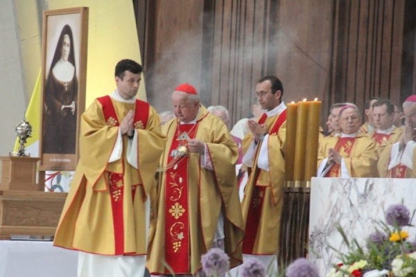 kardynał dziwisz w świątyni opatrzności bożej